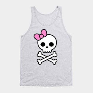 Cute Skull & Bow Tank Top